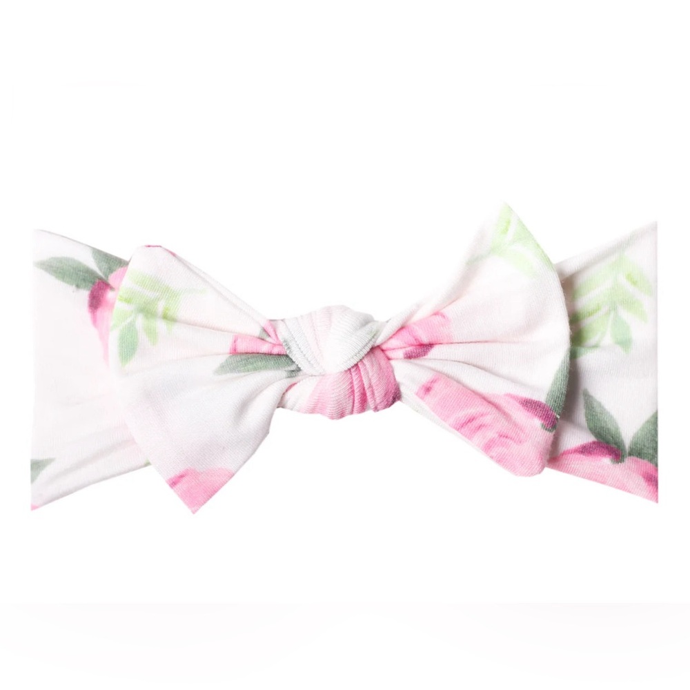 NWT Copper Pearl Grace Floral Headband NB 0-12m